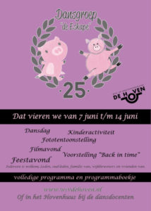 Affiche 25 jaar dansgroep de Eskape