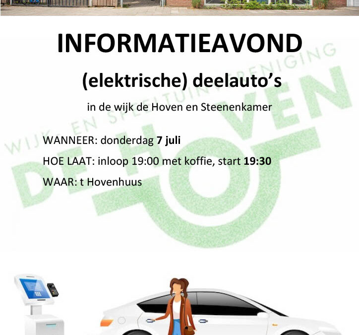 Informatieavond elektrische deelauto